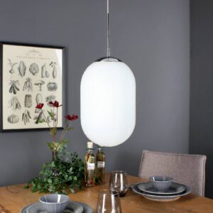 Svítidlo Eco-Light opál/chrom sklo/kov