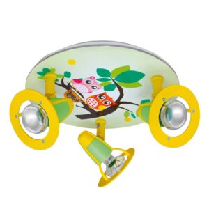 Svítidlo Elobra zelená dřevo/kov/plast