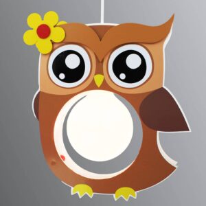 Svítidlo Elobra hnědá dřevo