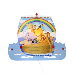 Svítidlo Elobra světle modrá dřevo