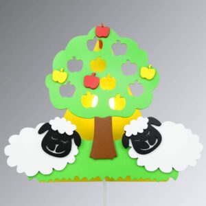 Svítidlo Elobra bílá/zelená dřevo