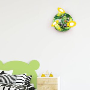 Svítidlo Elobra zelená/žlutá dřevo/plast