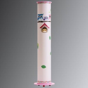 Svítidlo Elobra růžová dřevo/plast