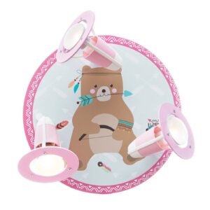 Svítidlo Elobra mátová/růžová dřevo