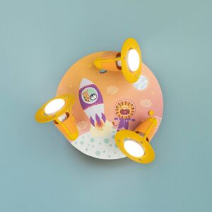 Svítidlo Elobra oranžová dřevo