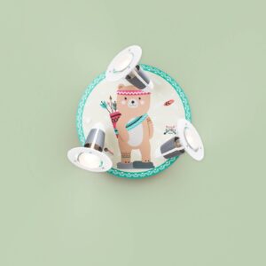 Svítidlo Elobra žlutá/zelená dřevo