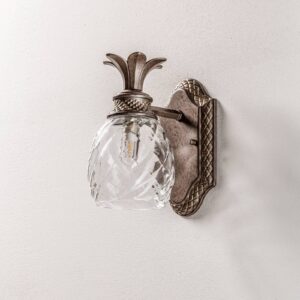 Svítidlo Elstead bronz/transparentní kov/sklo strukturované