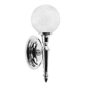 Svítidlo Elstead chrom/opálová kov/sklo