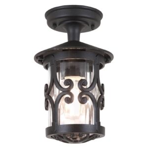 Svítidlo Elstead černá/čirá hliníkový odlitek/sklo