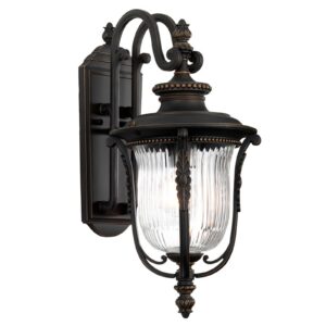 Svítidlo Elstead bronzová kov/strukturované sklo