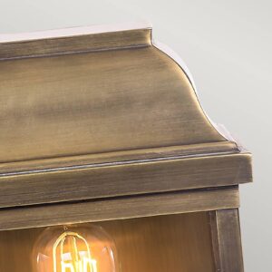 Svítidlo Elstead antická mosaz/čirá mosaz/sklo