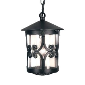 Svítidlo Elstead černá/čirá hliníkový odlitek/sklo