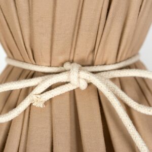 Svítidlo Envostar cappuccino/béžová/černá bavlna/kov