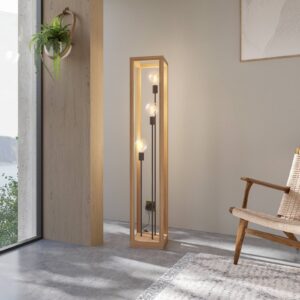 Svítidlo Envostar světlé dřevo dubové dřevo naolejované/kov