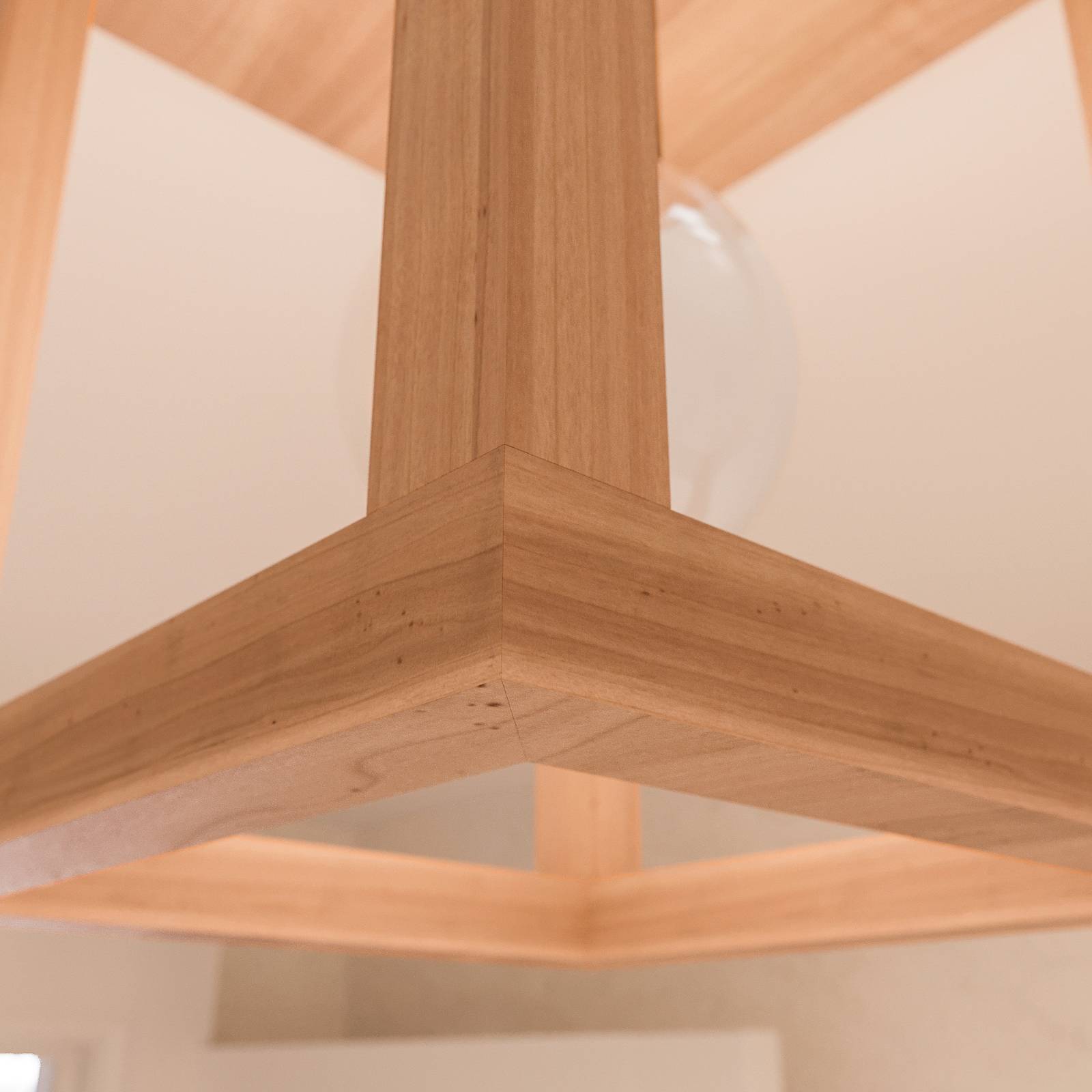 Envostar Stropní svítidlo Rowan dub, 1fl, Chodba, Olejovaný dub, kov, E27, 15W, P: 20 cm, L: 20 cm, K: 25cm - Image 4