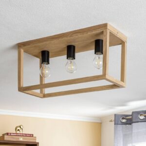 Svítidlo Envostar světlé dřevo dubové dřevo naolejované/kov