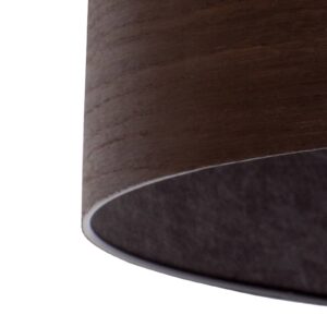 Svítidlo Envostar mořené dubové dřevo/černá dřevěná dýha/kov