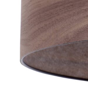 Svítidlo Envostar ořechové dřevo/černá dřevěná dýha/kov