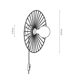 Svítidlo Envostar černá/světlé dřevo kov/dubové dřevo naolejované