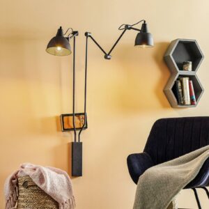 Svítidlo Euluna černé kov