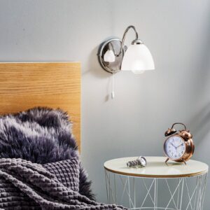 Svítidlo Euluna stříbrná/satinovaná ocel/sklo