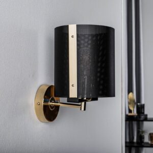 Svítidlo Euluna černá/zlatá ocel