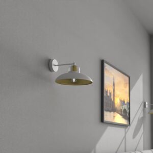 Svítidlo Euluna bílá/zlatá kov