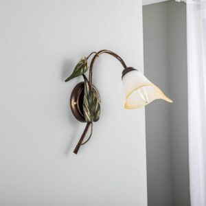 Svítidlo Euluna bronz/zlatá/zelená/opálová železo/sklo