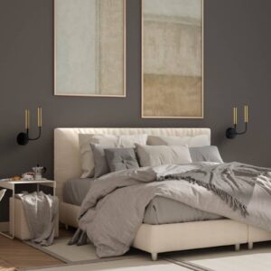 Svítidlo Euluna mosaz/černý ocel lakovaná/mosaz