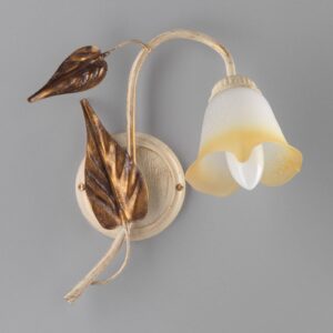 Svítidlo Euluna slonovina/bronz/zlatá železo/sklo