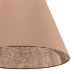 Svítidlo Euluna cappuccino-hnědá bavlna