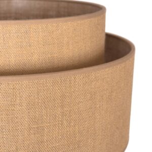 Svítidlo Euluna přírodní hnědá/bílá juta/kov