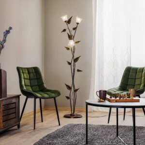 Svítidlo Euluna bronz/zlatá/zelená/opálová železo/sklo