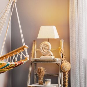 Svítidlo Euluna písková/béžová textil/plast