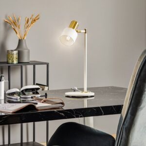 Svítidlo Euluna bílý/mosaz ocel