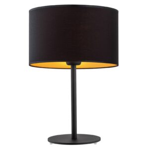 Svítidlo Euluna černá/zlatá ocel/tkanina