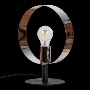 Svítidlo Euluna černý/chrom ocel