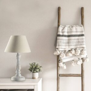 Svítidlo Euluna béžová dřevo/textil