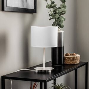 Svítidlo Euluna bílá/zlatá syntetický textil/kov