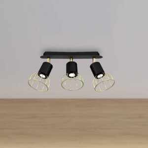 Svítidlo Euluna černá/zlatá kov