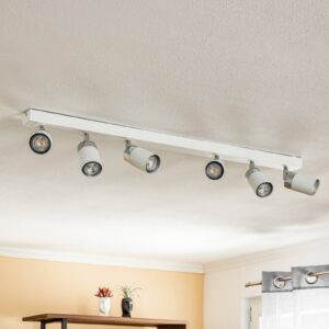 Svítidlo Euluna bílá/stříbrná kov