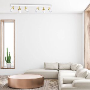 Svítidlo Euluna bílá/zlatá kov