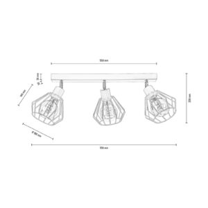 Svítidlo Euluna černá kov