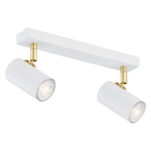 Svítidlo Euluna bílá matná/zlatá ocel