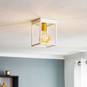 Svítidlo Euluna bílá/zlatá ocel