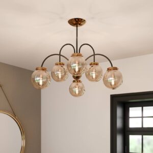 Svítidlo Euluna zlatý sklo/kov