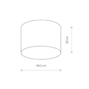 Svítidlo Euluna bílá textil/plast