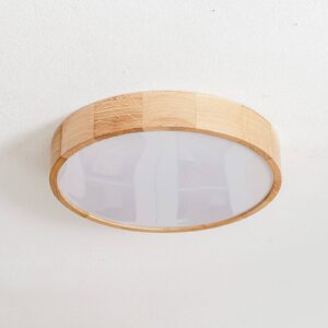 Svítidlo Euluna dub dřevo/sklo