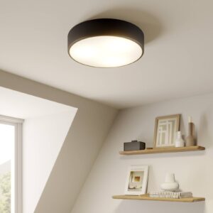 Svítidlo Euluna černá ocel/sklo