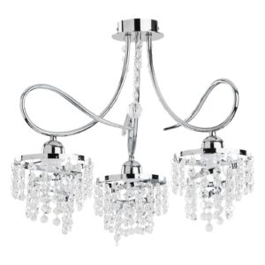 Svítidlo Euluna stříbrný/čirý ocel/sklo